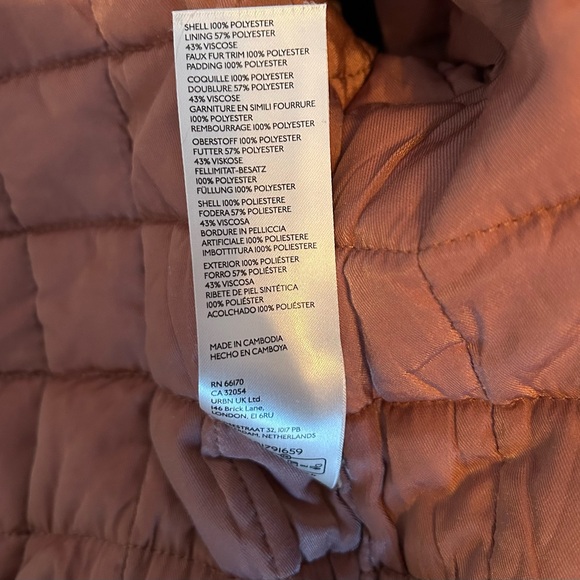 Free People Floral Bomber Jacket w/ Faux Fur Collar- Romantic Boho- Size XS - Picture 4 of 4